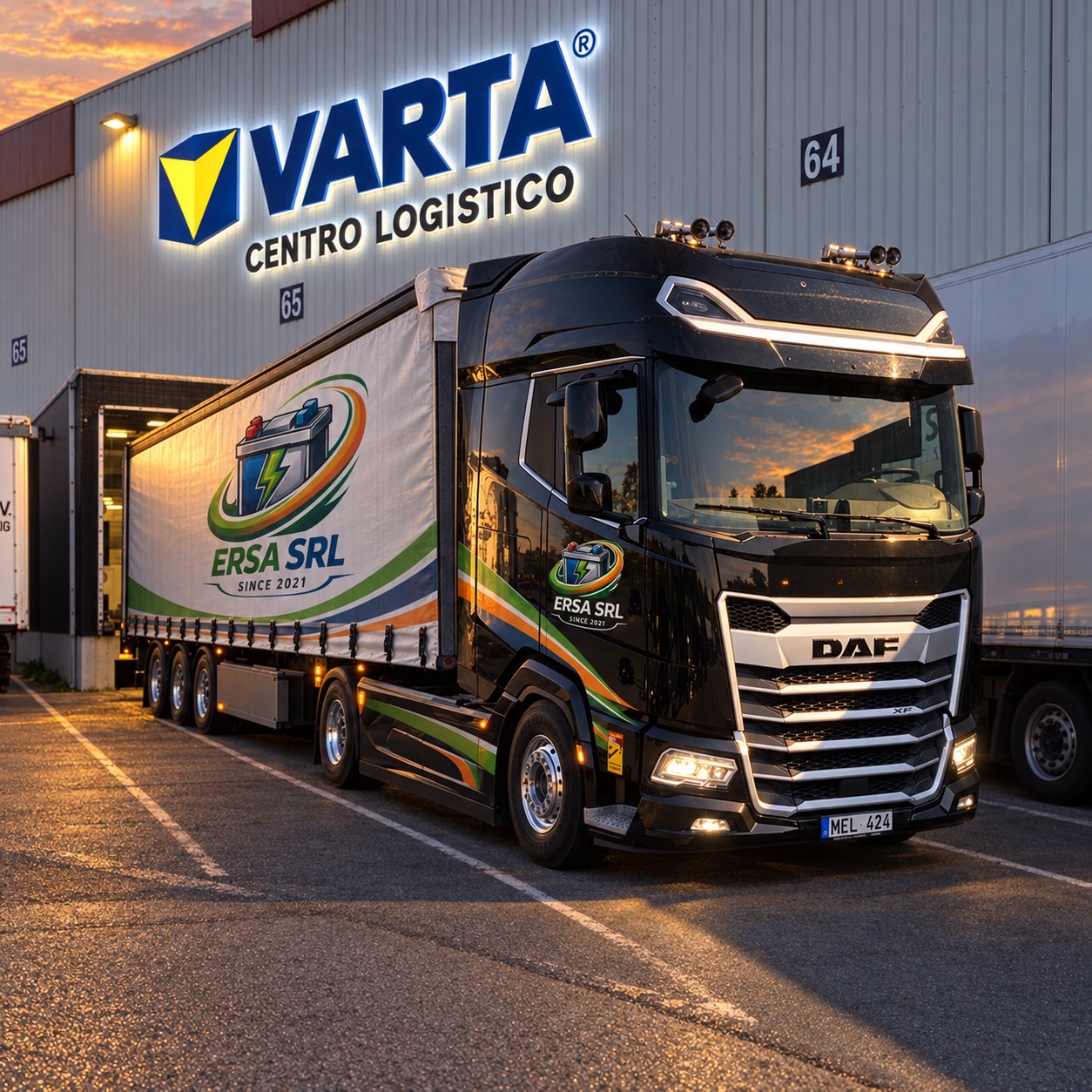 Mezzo ERSA presso centro logistico